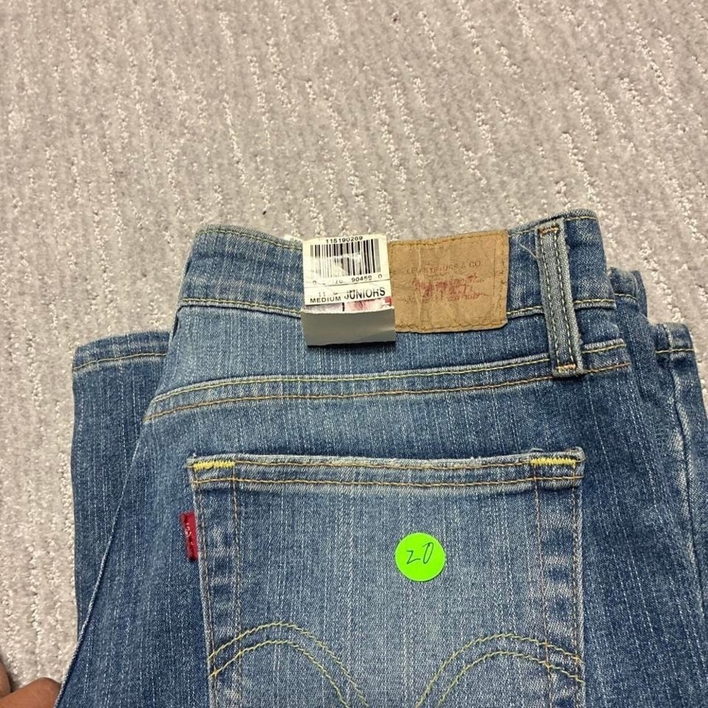 Levis 519 low flare y2k 2000s light wash heavy denim loose relaxed fit - Picture 8 of 8